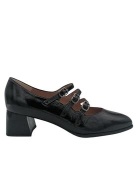 Zapato plumers hebillas en negro mujer