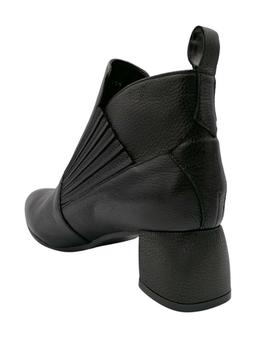 Botines C-doux tacón piel negra