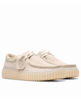 Wallabee Clarks Torhill Lo blanco hombre