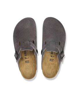 Zueco Birkenstock boston gris unisex