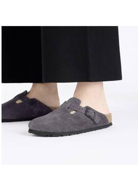 Zueco Birkenstock boston gris unisex