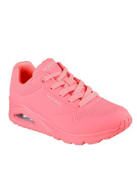 Deportiva Skechers UNO coral mujer