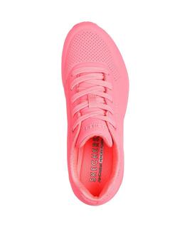 Deportiva Skechers UNO coral mujer