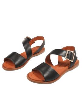 Sandalia Shaddy en negro mujer 240300