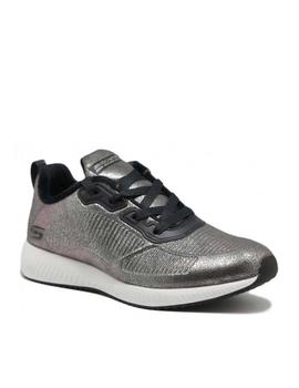 Skechers bobs con pelo plata