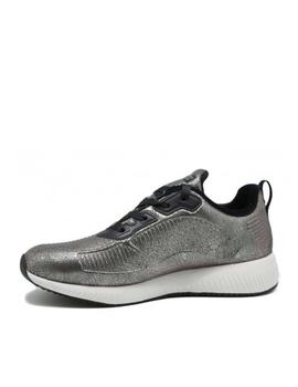 Skechers bobs con pelo plata