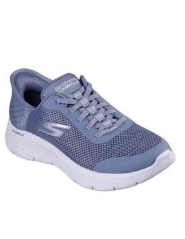 Deportiva Skechers Slipins azul mujer 124836