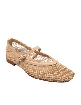 Bailarina de rejilla Bryan beige 5621