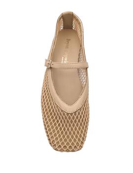 Bailarina de rejilla Bryan beige 5621