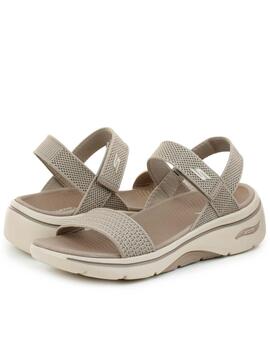 Sandalias Arch Fit Skechers taupe mujer 