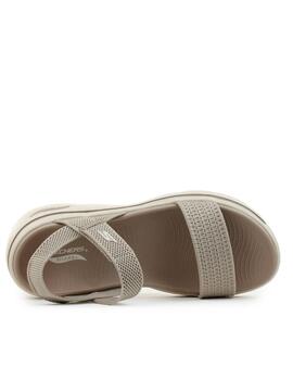 Sandalias Arch Fit Skechers taupe mujer 