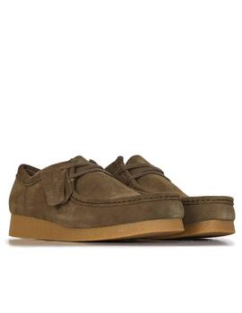 Clarks Wallabe Evo verde hombre