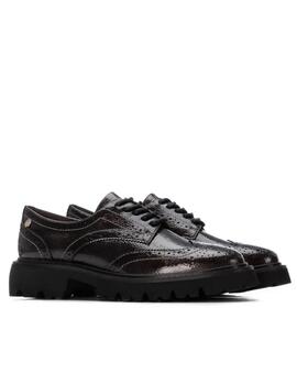 Carmela Mujer Blucher 162550   Charol Gris