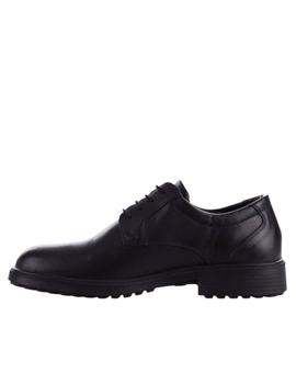 Zapato piel waterproof cordones negro