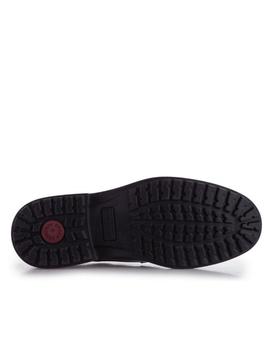 Zapato piel waterproof cordones negro