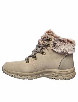 Botines trego de Skechers en beige