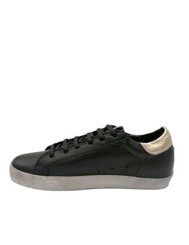 Sneaker estrella negro oro