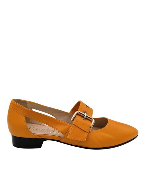 Zapato mujer con en mostaza