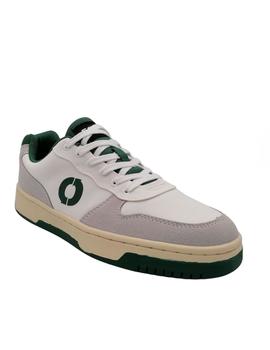 Deportiva Ecoalf tenis combinada blanco y verde