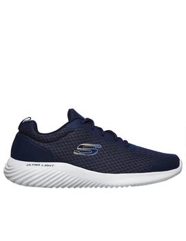 Deportiva Skechers bounder en azul