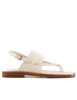 Sandalia Ash Medina en blanco con tachas