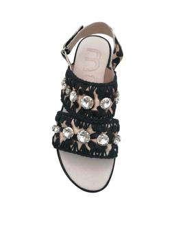 Sandalia Mou con plataforma animal print