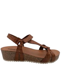 Sandalia Candela Bio coco cuero un velcro