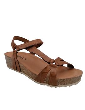 Sandalia Candela Bio coco cuero un velcro