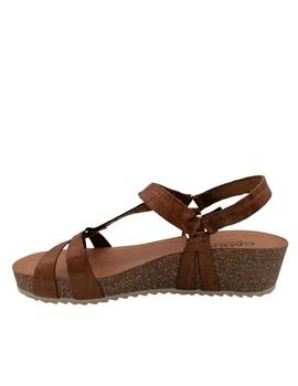 Sandalia Candela Bio coco cuero un velcro