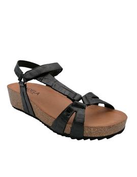 Sandalia Candela Bio coco negro un velcro