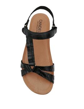 Sandalia Candela Bio coco negro un velcro