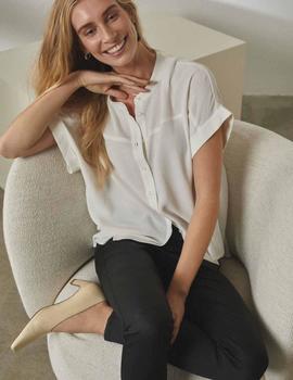 Camisa Soaked Helia shirt en blanco