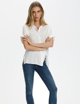 Camisa Soaked Helia shirt en blanco