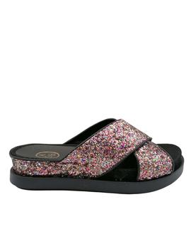 Zueco Ash mujer con glitter multicolor