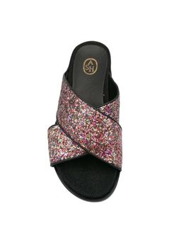 Zueco Ash mujer con glitter multicolor