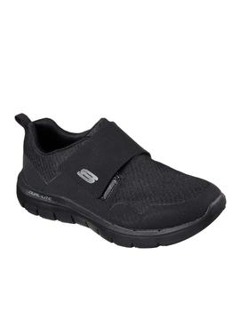 Deportiva Skechers con velcro en color negro