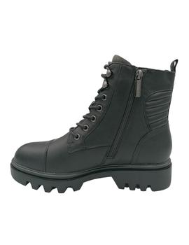 Botines Carmela en negro con cordones y cremallera
