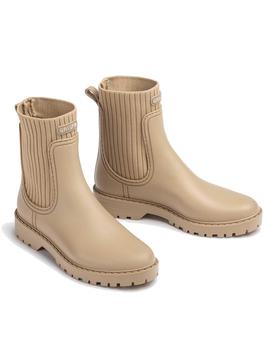 Bota de agua Unisa en beige con calcetín