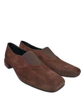 Zapato Belset con elástico en marrón