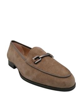 Mocasines Unisa en piel ante taupe