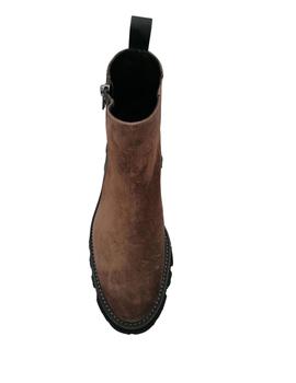 Botines Calce con cremallera en marrón