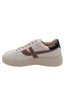 Sneaker Ash Fury en blanco y rosa