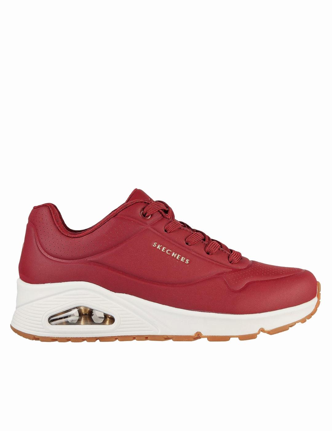 Deportiva Skechers Uno granate