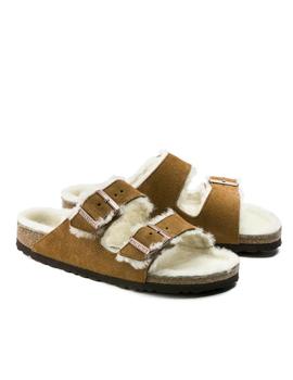 Birkenstock Arizona sheepskin mink