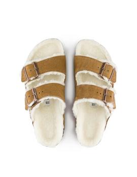 Birkenstock Arizona sheepskin mink