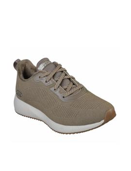 Deportiva Skechers bobs beige con pelo