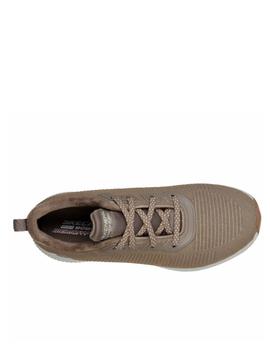 Deportiva Skechers bobs beige con pelo