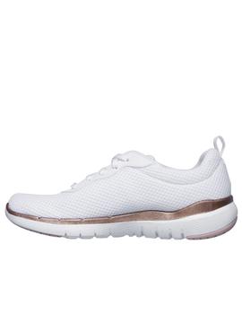 Skechers blanco y dorado