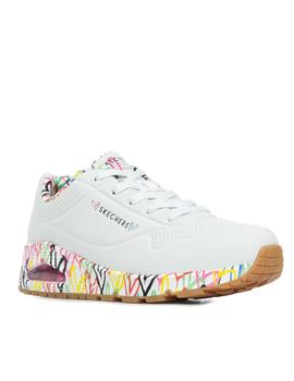 Skechers UNO Loving Love en blanco