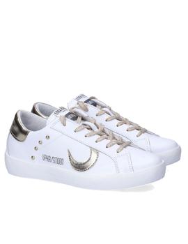 Sneaker Uma Parker Moon blanco y oro